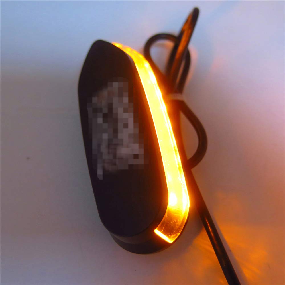 SMT- Led Amber Signal Mirror Block Off Base Plate Compatible with SUZUK Gsxr 600 750 1000 2006-2008 [P/N: MT222-010A]