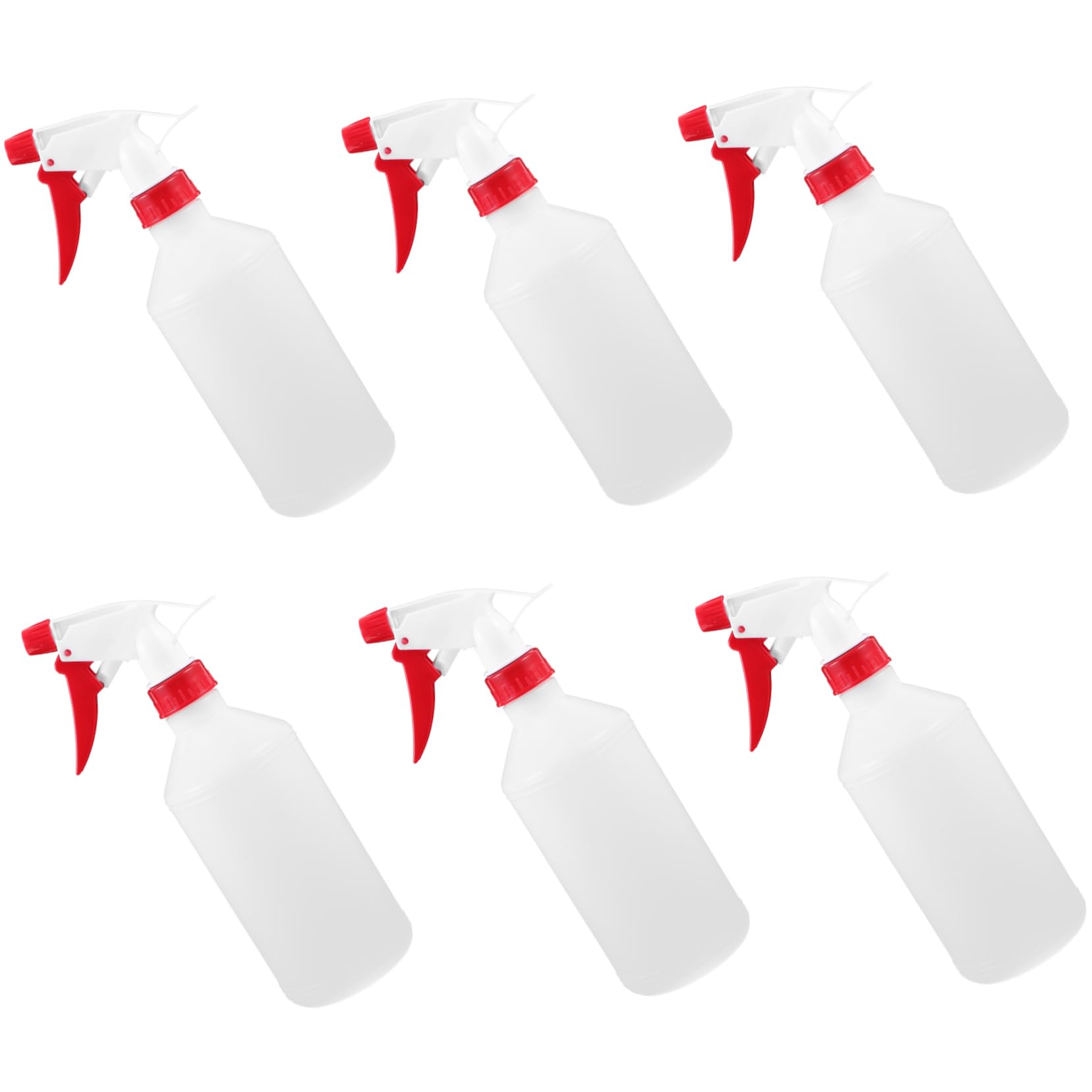 Toyvian Botellas de Spray de Plástico Blanco 500ml para Cabello y Plantas Diseño Hermético a Prueba de Fugas para Actividades al Aire Libre y Camping Pack de 6 Piezas Color Aleatorio