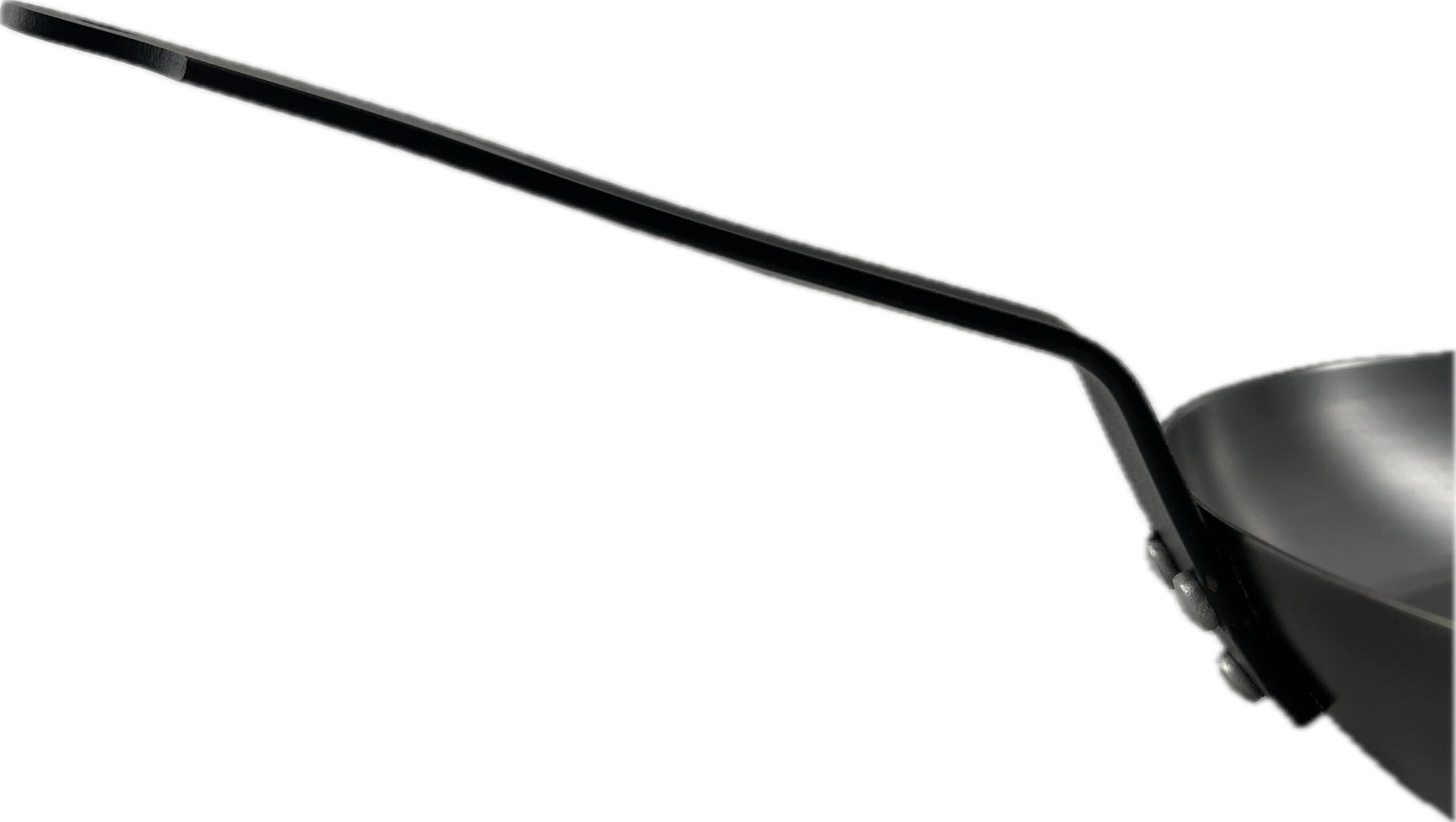 METRO Professional Poêle en Acier au Carbone, 28 cm, Compatible Induction et Four, Surface Nitrurée, Poignée Rivetée