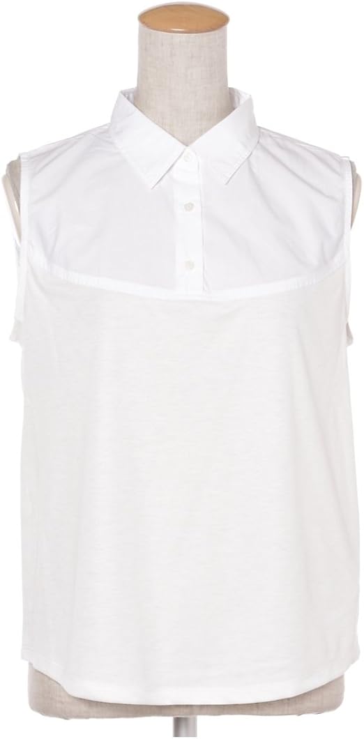 Amazon Mila Owen 襟付きノースリーブインナー シャツ ブラウス 通販