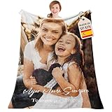 Easycosy Regalo Dia de la Madre, Manta Personalizada con Foto y Texto, Manta Personalizada para sofá y Cama, Manta de Franela Ultra Suave, Idea Regalo para Mamá, Hecho en España