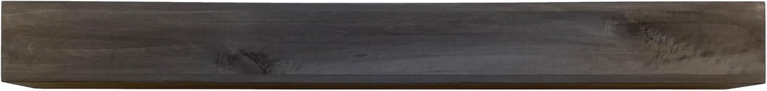 8" Deep Rustic Wood Beam Floating Shelf Fireplace Mantel 36 42 48 54 60 66 72 84 (84, Weathered Walnut)