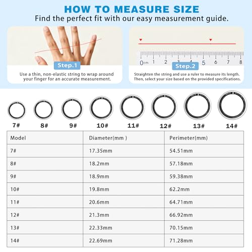 Image of Smart Ring for Women Men, Activity Tracker, SpO2, Heart Rate Monitor, Sleep Monitoring, IP68 Waterproof Fitness Ring for iOS & Android (Silver 13)