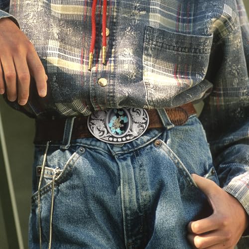 Image of Cowboy Belt Buckle for Men Longhorn Bull Belt Buckles Men Vintage Texas Buckle for Women Cowboy Cowgirl Belt Buckle