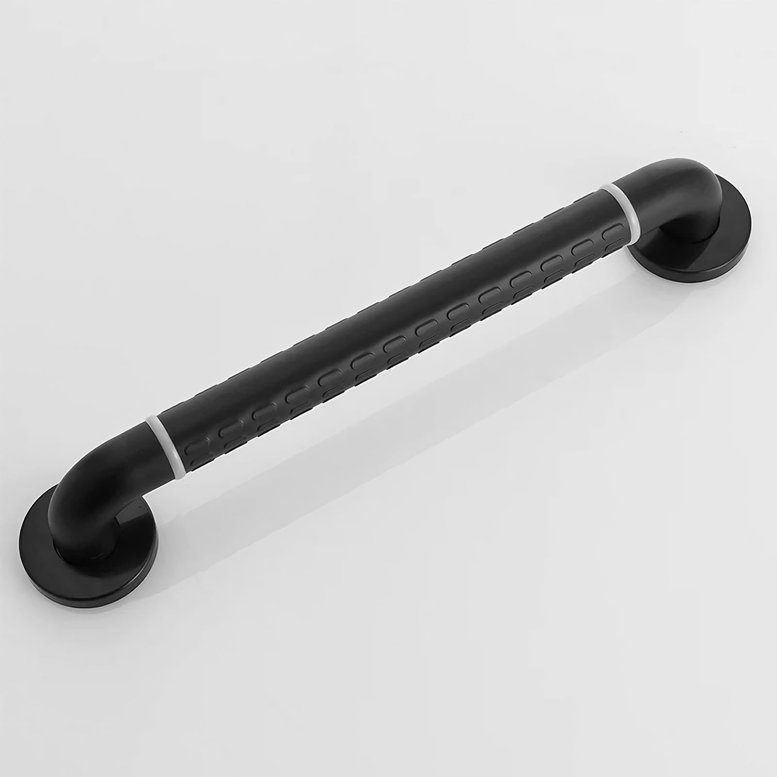 Fkxsxaz Black Anti-Slip Shower Grab Bars, Stainless Steel Bathroom Wall Mount Rail, Safety Balance Handrail, Handicap Assist Handle(50Cm/20In)