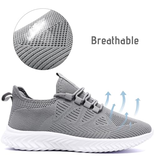 Image of Mens Running Shoes Tennis Shoes Walking Gym Sneakers Lightweight Non Slip Mesh Casual Workout Sneakers