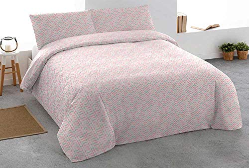 PimpamTex – Juego de Funda de Edredón y de Almohada 100% Algodón, Funda nórdica y Funda de Almohada –AL- (150_x_220_cm, Trigo)