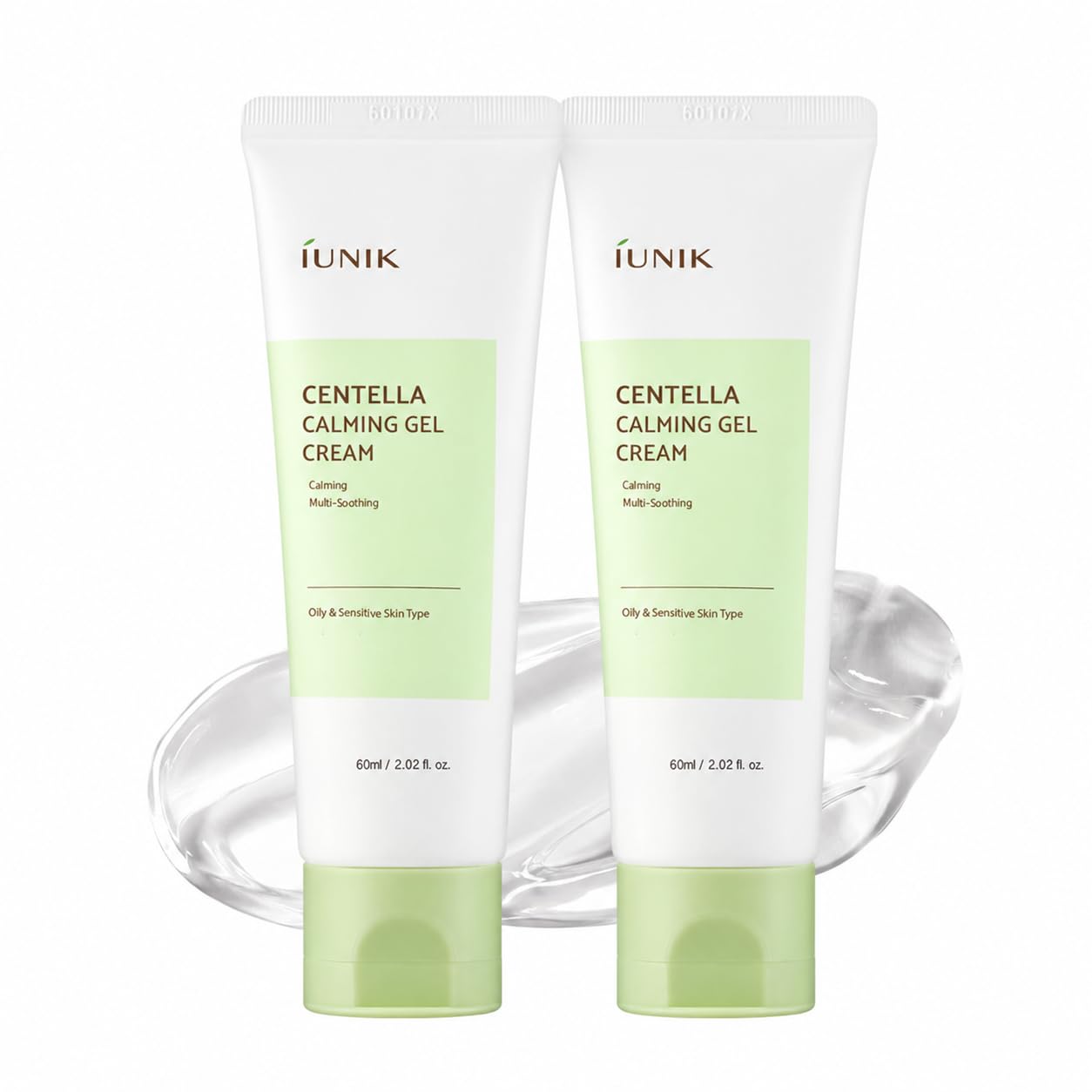 IUNIK Centella Calming Gel Cream - Blemish Care 2.02 fl oz x 2ea