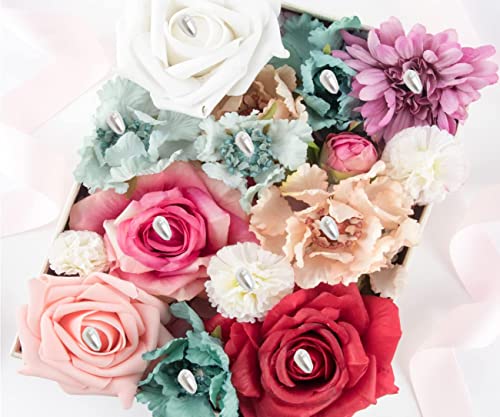 Corsage Boutineer Pins, 100 Pcs Teardrop Pearl Sewing Pins, Wedding Bouquet Pins White Straight Head Pins For Diy Jewelry Making & Quilting, Storage Box Included #TOP5