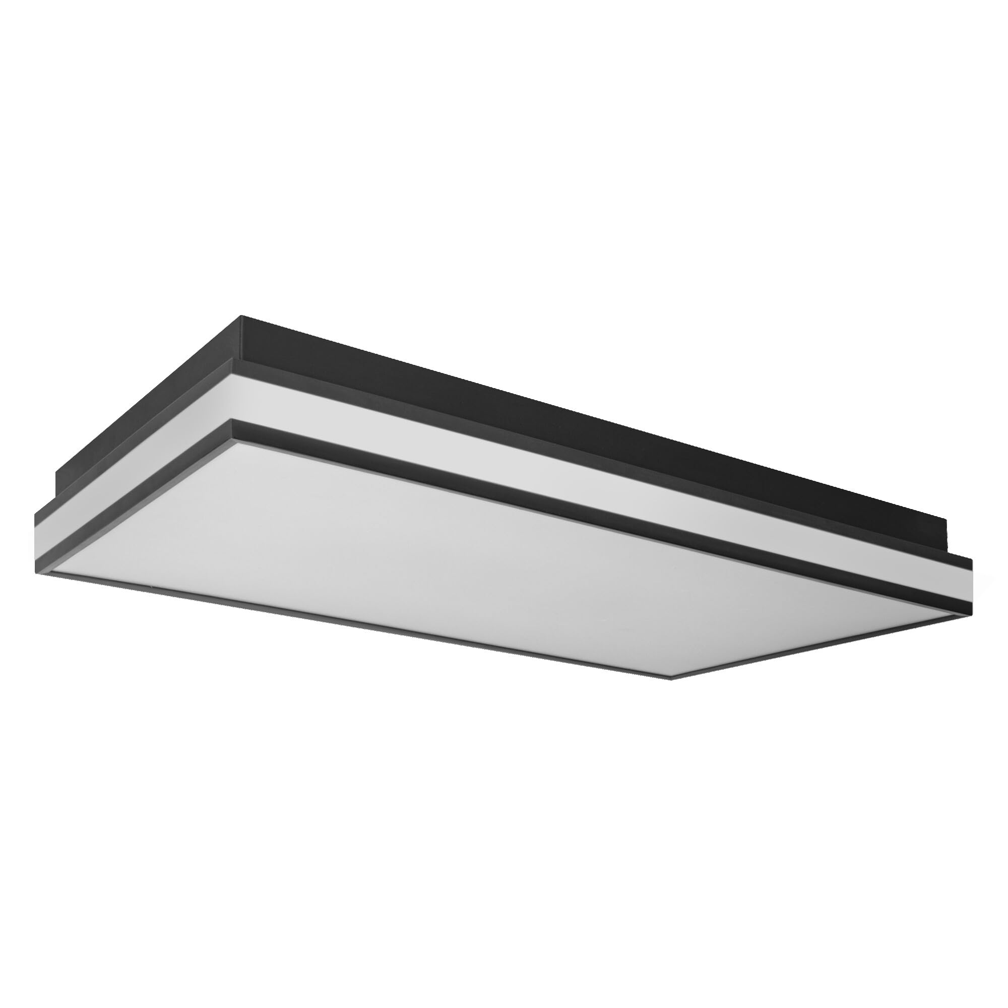LEDVANCE ORBIS MAGNET SMART+ Wi-Fi 60x30cm, dimmbare LED Deckenleuchte für den Innenbereich, 42W, Farbtemperatur 3000-6500K, 4200 Lumen, Design-Lampe mit innovativem Magnetrahmen, schwarz
