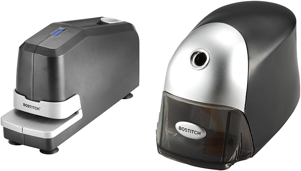 Bostitch Impulse 30 Sheet Stapler and Stanley Bostitch Heavy Duty Electric Pencil Sharpener Bundle