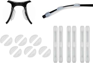 DS. DISTINCTIVE STYLE Eyeglass Nose Pads Soft Cushion, Comfort Nose Cushions for Eyeglasses, Nose Pads for Plastic Frames with Anti Slip Glasses Ear Grip