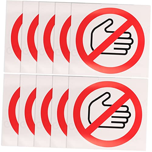 Ciieeo 50 Pezzi Adesivi di Avvertenza Segnaletico