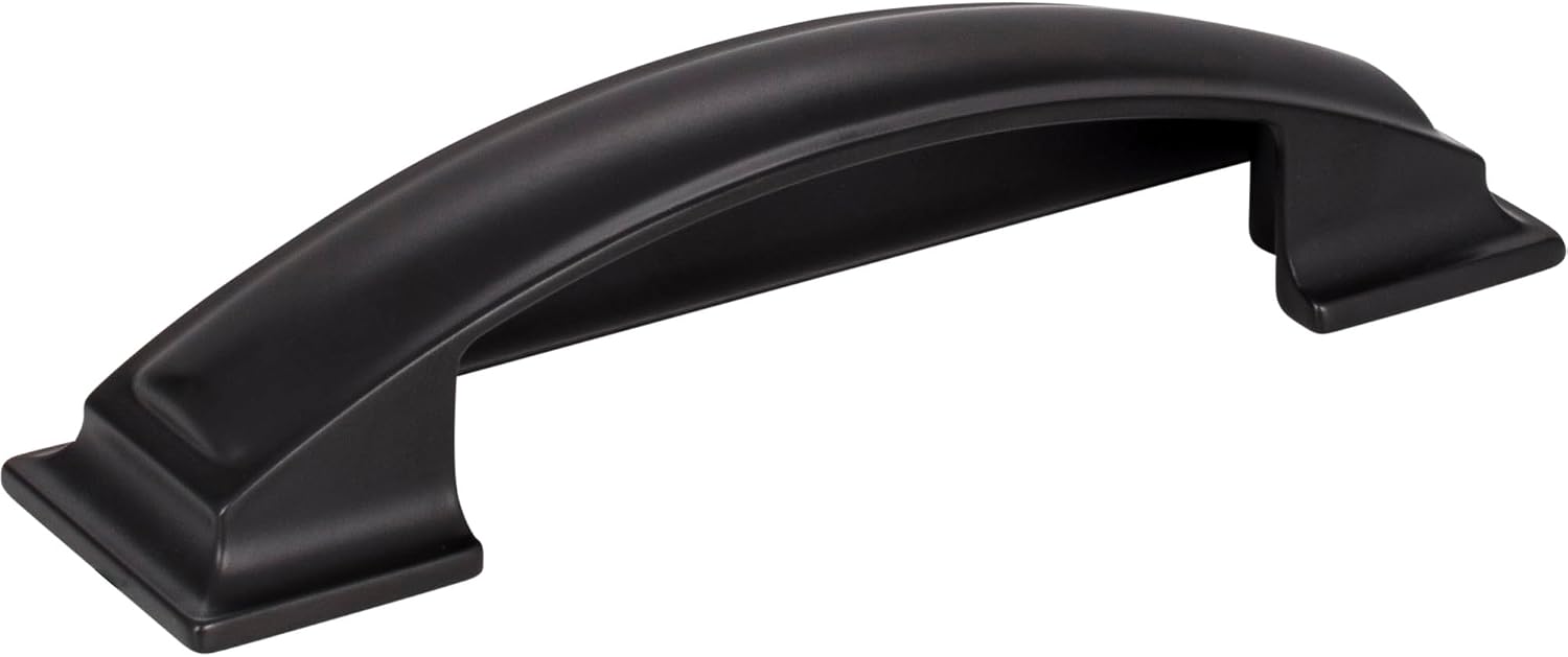 Jeffrey Alexander Annadale 96 mm Center-to-Center Cup/Bin Pull, Matte Black