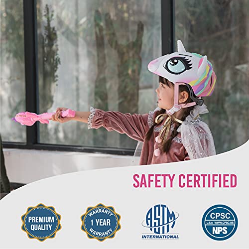 Pathlane Kids Helmet Unicorn Bicycle Helmet For Girl Boy, Safety Certified Children's Helmets For 3-8 Years Multi-Sport Bike Toddler Helmet For Skateboard Skating Scooter (Colorful Unicorn) #TOP1