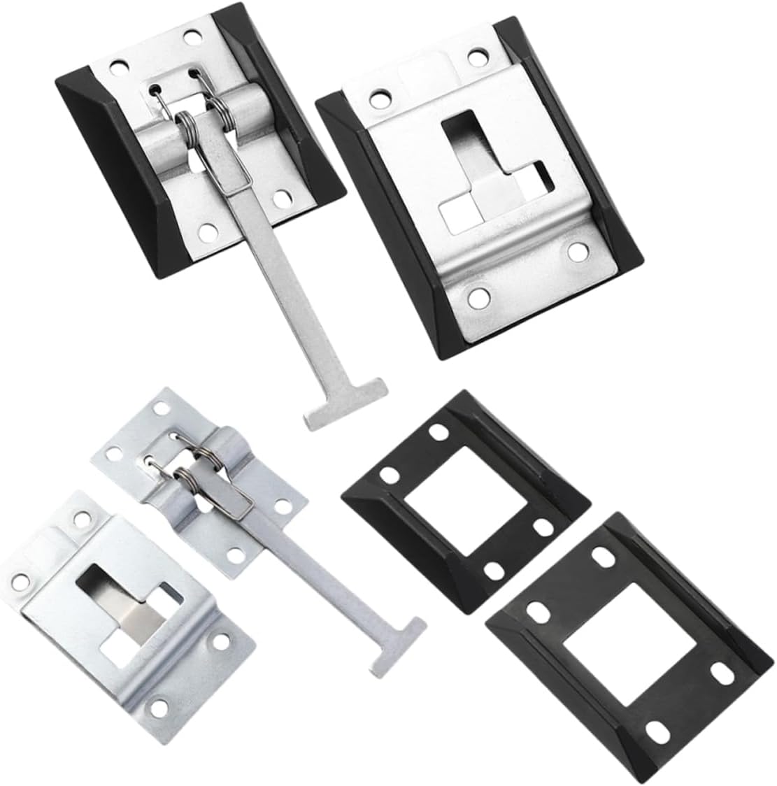4 Sets Trailer Door Holders Durable Rv Door Latch Replacement for Enhanced Security Quick Installation Versatile Design for Trucks and Cargo Trailers