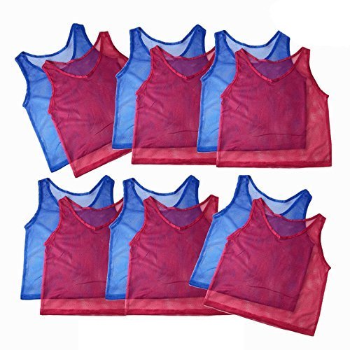 Tytroy 12 Pinnies Youth Practice Team Jerseys Mesh Scrimmage Training Vest Kids Sports