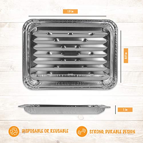 Sartenes de engorde Plasticpro forros de parrilla duraderos desechables 2