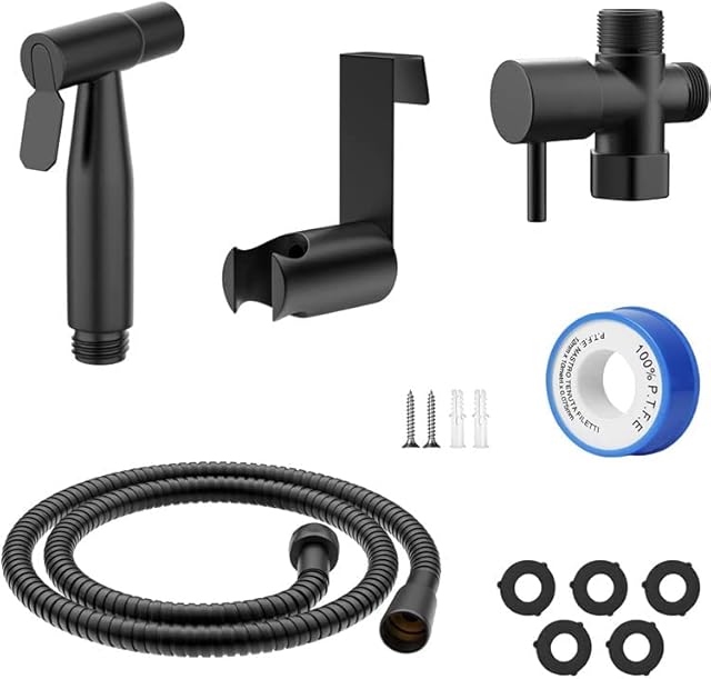 Green Globe Handheld Bidet Sprayer for Toilet, Spray Attachment with Hose for Feminine Wash, Baby Cloth Diaper Washer, Cleaner and Shower Sprayer for Pet, Bathroom or Toilet