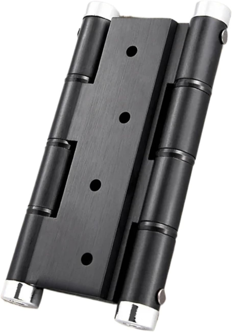 1pc Door Hinge 5 Inch Double Door Hinge Door Installation Maximum Weight Support 50KG Modern Design(Silver Wire)