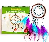 Coloring Book for Kids + Dream Catcher - Catch Your Dream. Inspiring Coloring Pad, The Mandalas, Feathers, Hearts and More.