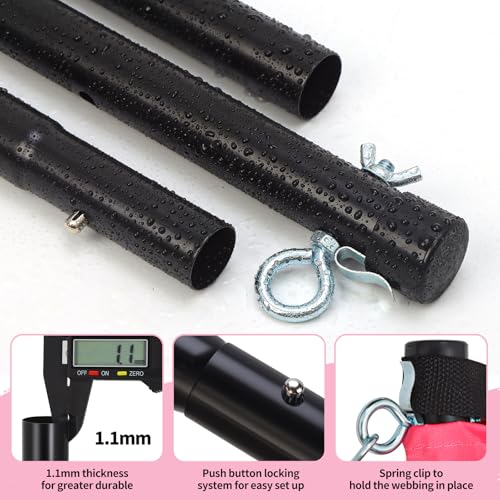 20ft Volleyball & Badminton Combo Net Set Outdoor for Backyard Beach with Adjustable Poles, Durable Anti-Sag Net, PU Volleyball, 2 Aluminum Rackets, Carry Bag for Easy Portable by Olybeaka - Image 3