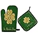 Zestaw rękawic kuchennych i uchwytów do garnków Happy Irish Dzień Świętego Patryka zielony leprechauny kapelusz koniczyna rękawica do piekarnika antypoślizgowe rękawice mikrofalowe rękawica rękawica rękawica do pieczenia do kuchenki mikrofalowej, pieczenia, grillowania