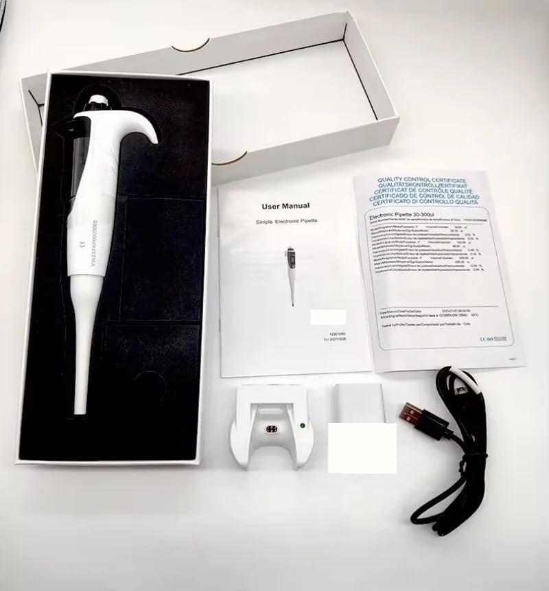 Simple Electric Pipette 100-1000ul High Accuracy Single Channel Pipeta Laboratory Equipment Electronic Pipette(30-300ul)