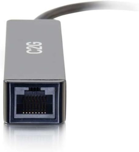 Miniatura 7 de C2G 29749 Adaptador USB C y adaptador Ethernet con alimentación, negro