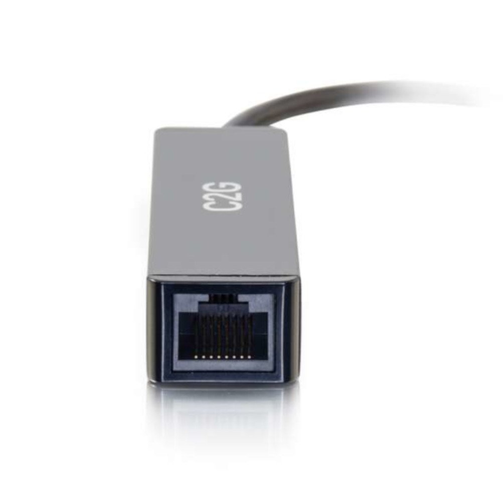 C2G USB Adapter, Gigabit Ethernet Network Adapter, Black, Cables to Go 29826