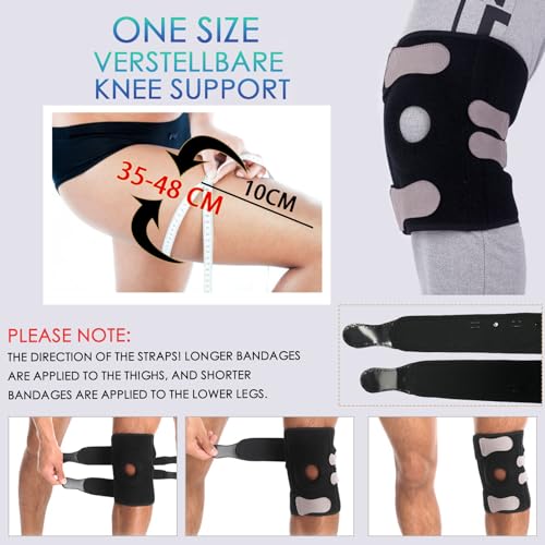 Knee Support Neoprene Knee Brace with Open Patella and Side Stabi...