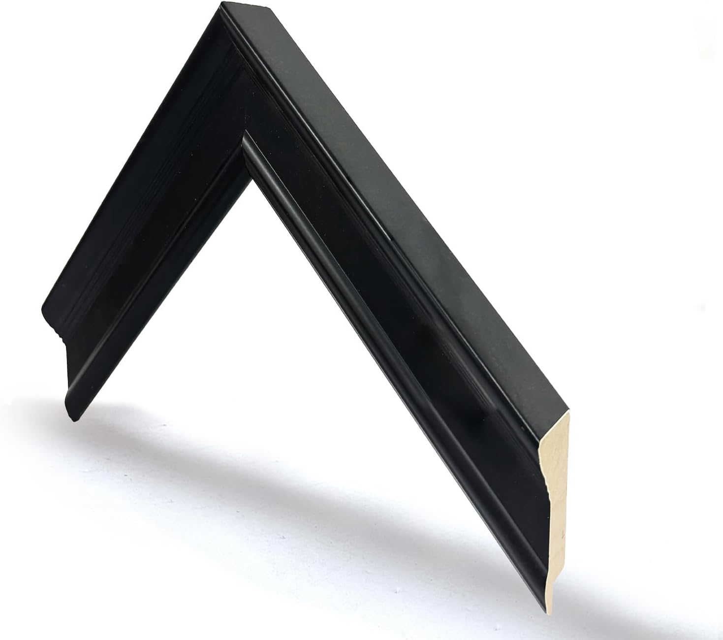 8x10 inch Black Picture Frame, Soild Wood Picture Frame with Plexiglass and Backing Board, Modern Black Frame for Canvas & Photos Home Wall Art Decor