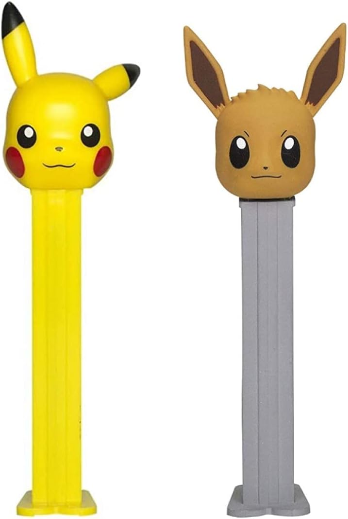 Pez Pokemon Candy Dispenser Set – Pikachu And Eevee Pokemon Pez Dispensers with 2 Pez Candy Refills | Pokemon Candy | Pokemon Party Favors, Grab Bags