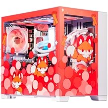 Velztorm Cinnamon Fox Custom Built Gaming Desktop PC AMD Ryzen 7 5700X, GeForce RTX 5060, 64GB DDR4, 2TB PCIe SSD, RGB Fans, 240mm AIO, 850W PSU, WiFi 5, Bluetooth 5.0, RJ-45, Win 11 Home