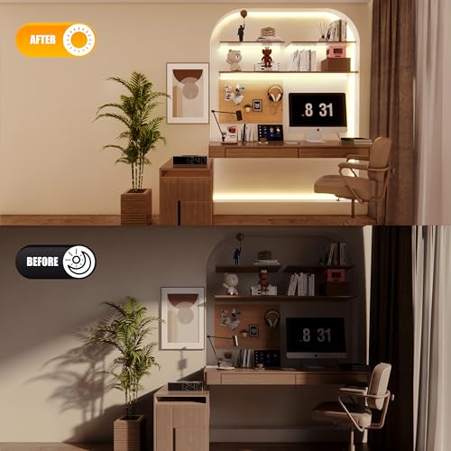 Image of COB Led Strip, 5M 3000K Warm White LED Strip Lights,480LEDs /M, CRI 90+, Easy DIY Home Decor Installation, Home DIY Lighting [Energy Class A] (12V, 5M)