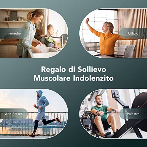 Opove Pistola Massaggio Muscolare Tessuto Profondo 14,5 Mm Massaggiatore Muscolare Elettrico Portatile Design Ergonomico Per Collo, Schiena, Spalle E Gambe Rilassamento Muscolare Apex Nero - 8