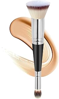 Moily 2-in-1 Dual-Ended Flat-Top Makeup Brush...