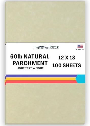 Vista 35 de 150 hojas de papel de pergamino natural con texto 60# (enlace = 24) – 8.5 x 14 pulgadas tamaño legal – 60 libras no es peso de tarjeta – Semblance