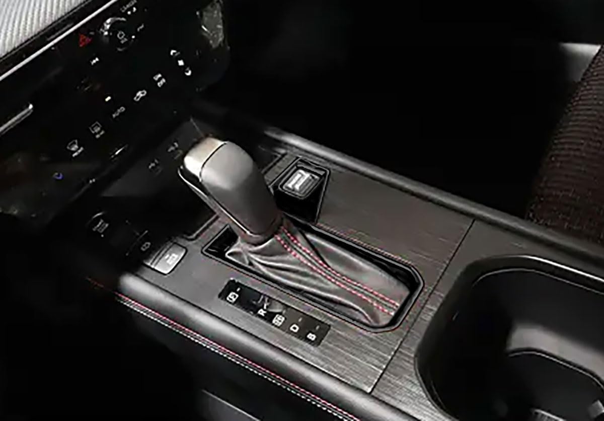 Gear Shift Panel Cover Compatible with Nissan New Kicks 2025 2026 Gear Shift Console Panel Trim Interior Car Accessories ABS 2PCS(Carbon Fiber Style)