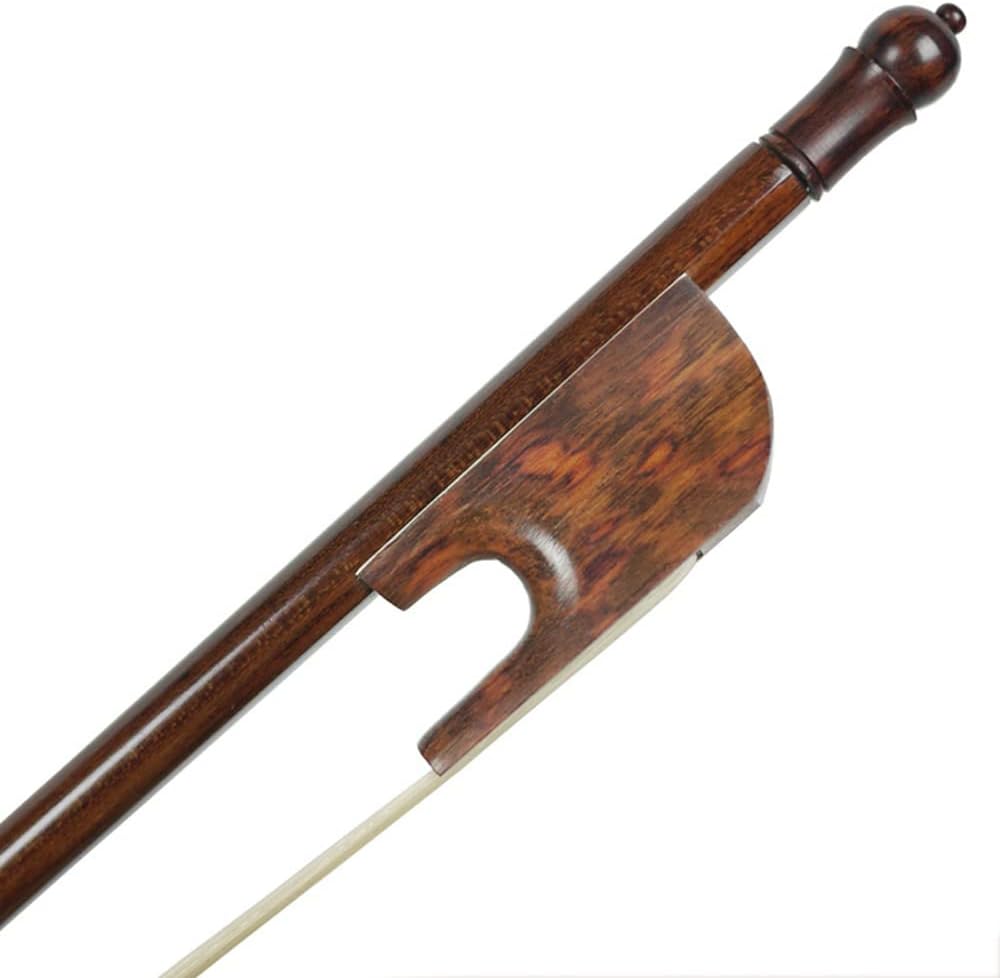 Classic Music Snakewood Baroque Violin Bow with a Slim Tip (4/4), Mongolian Horse Hair