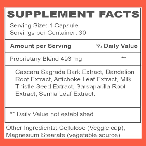 image for Herbal Nitro My Gentle Detox - Poop Pills for Constipation Relief - Ov