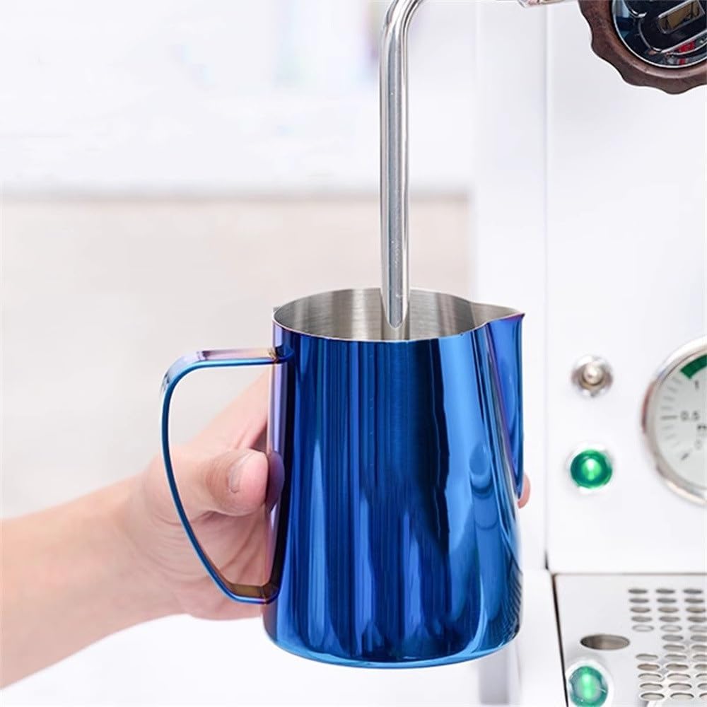 Milk Frothing Pitcher Stainless Steel Coffee Mug Milk Frother Jug for Coffee Latte Art(Colour 1,350ml)