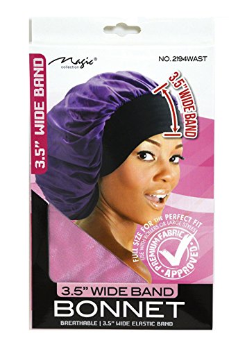Magic Collection 3.5 Inch Wide Band Bonnet Elastic Band Pink