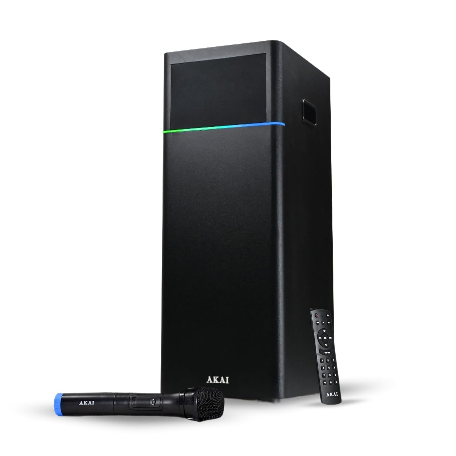 AKAI Bluetooth Speaker 60W RMS With Remote – 1 Year Warranty | Dual 3″ Mid Speaker 5.25″ Woofer |Home Theater, Karaoke mic, LED Light, High Bass, EQ Modes | Supports TV, PC & Smartphone (UltraBoom-60) AKAI Bluetooth Speaker 60W RMS With Remote – 1 Year Warranty | Dual 3″ Mid Speaker 5.25″ Woofer |Home Theater, Karaoke mic, LED Light, High Bass, EQ Modes | Supports TV, PC & Smartphone (UltraBoom-60)