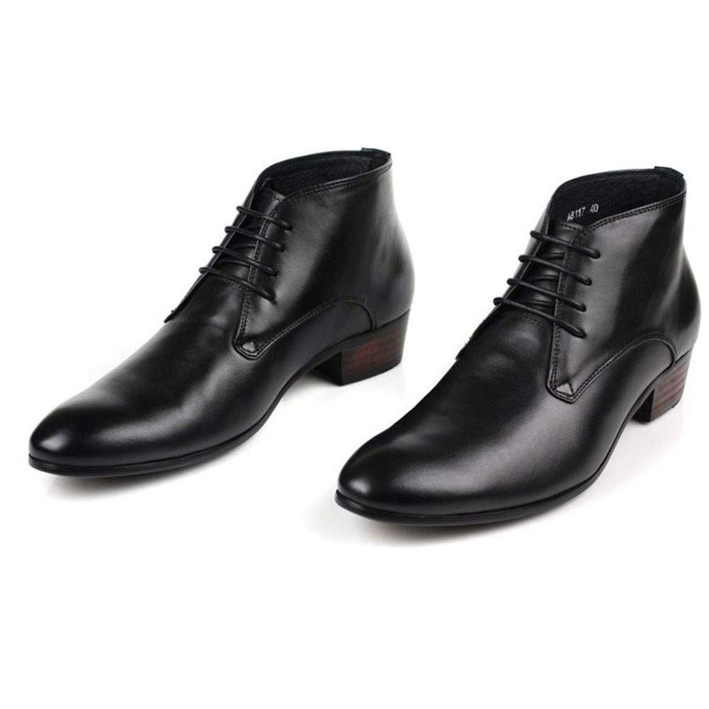 Rui Landed Men's Knee High Work Boots - Genuine Leather Lace-Up With Side Zipper, Black, Size 10 - View #5