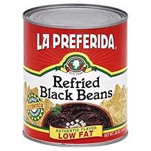 La Preferida Beans, Refried Black Authentic Flavor, 30 Ounce