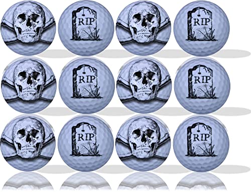 Skull RIP Golf Balls 12-Pack: Elevate Your Game with Bold