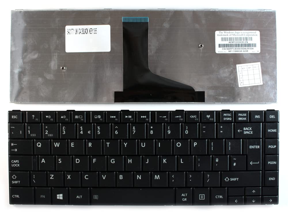 Clavier portable Toshiba Satellite C40-A101E de Remplacement Noir PC - 2