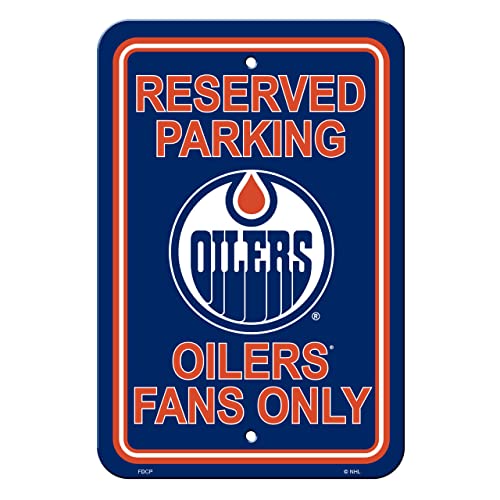 Panneau Edmonton Oilers NHL pour garage et man cave Fremont Die 30x45cm