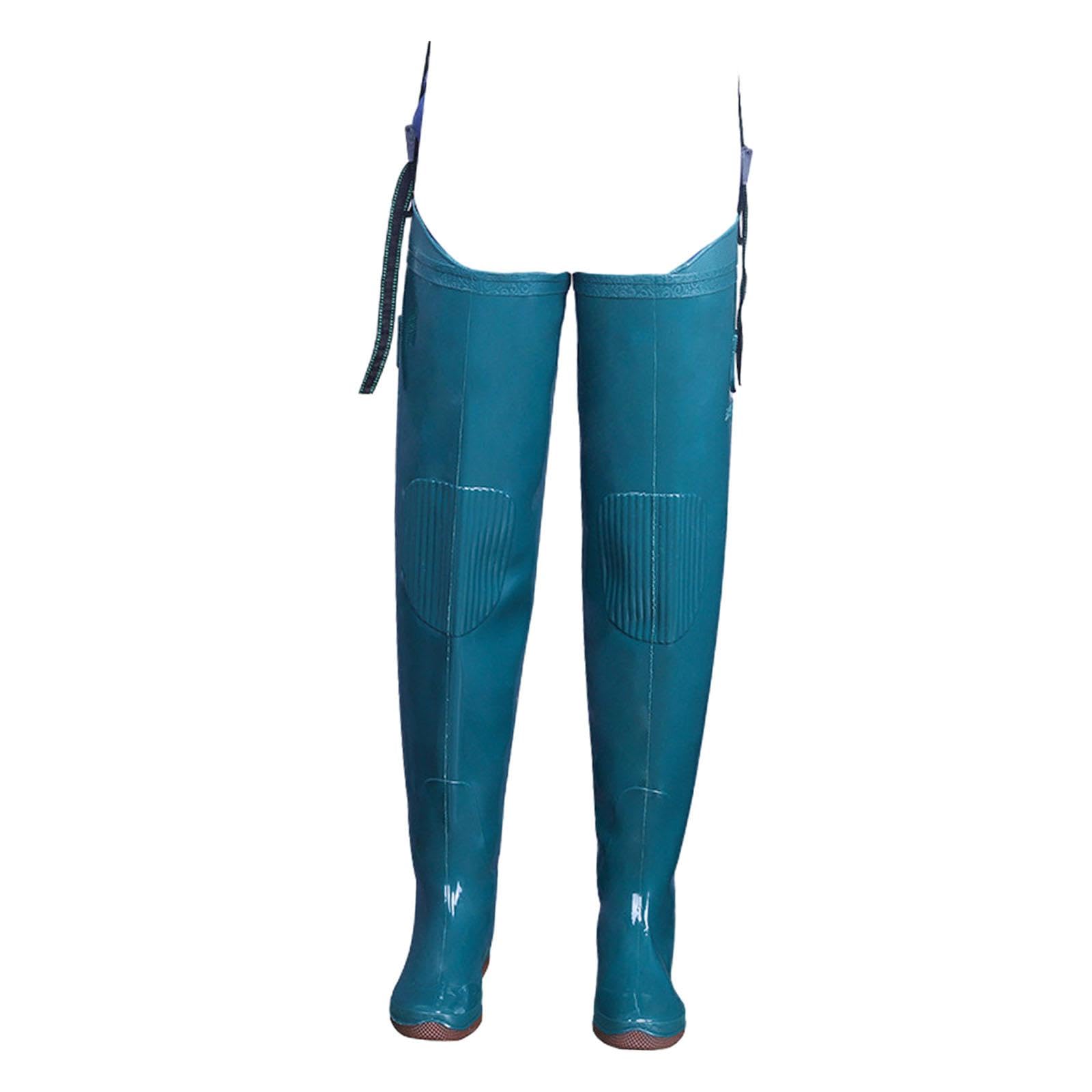 Stivali da pesca wader, stivali da pioggia alti fino al ginocchio, comodi, resistenti all'usura, da wading, da fiume per attività subacquee, 45